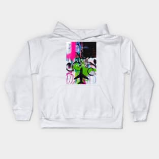 New York abstract Kids Hoodie